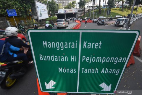 Uji coba sistem satu arah di Jakarta Pusat