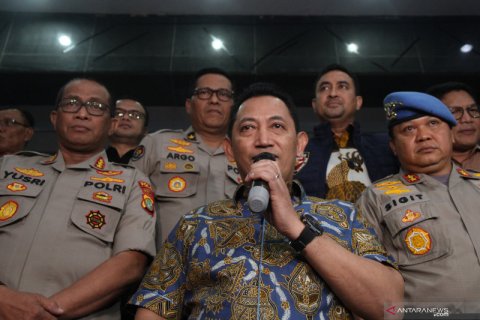 Polri umumkan tersangka penyiraman air keras ke Novel Baswedan