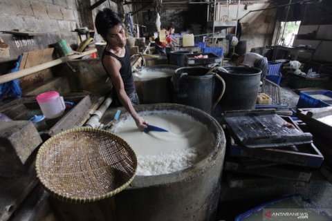 Industri tahu rumahan di Lebak Bulus