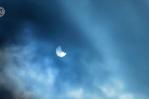 Ini penampakan gerhana matahari cincin di Pulau Bangka
