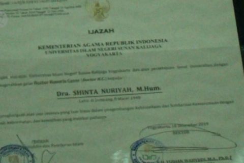 UIN Sunan Kalijaga berikan gelar Doktor HC kepada Sinta Nuriyah