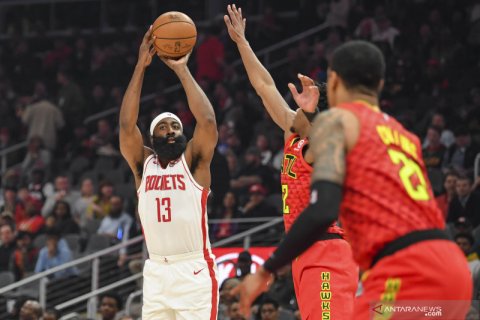 Rockets bungkam Hawks, Harden cetak 41 poin