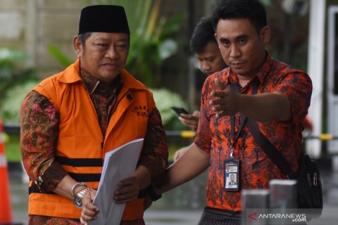 Pemeriksaan perdana tersangka Bupati Sidoarjo nonaktif