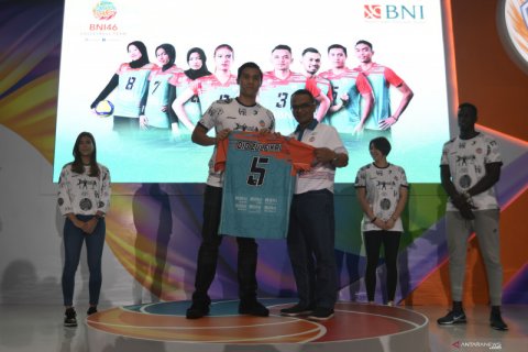 Peluncuran tim bola voli Jakarta BNI 46
