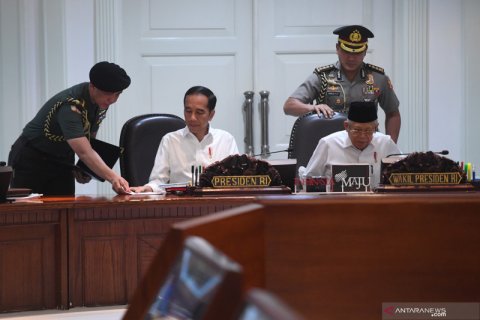 Presiden Jokowi pimpin rapat terbatas bahas persiapan Piala Dunia U-20