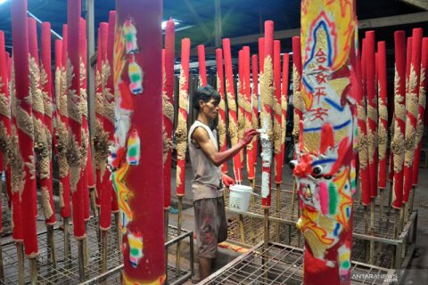 Jelang imlek, permintaan hio di Medan meningkat