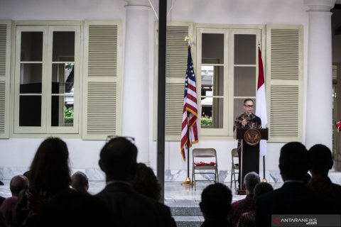 Peresmian gedung bersejarah di komplek Kedubes AS