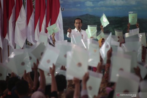 Presiden serahkan sertifikat tanah di Yogyakarta