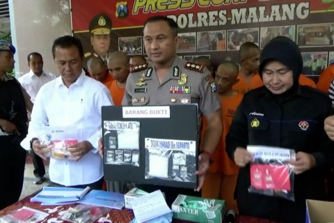 Polres Malang ungkap tren peredaran narkoba dengan sistem ranjau