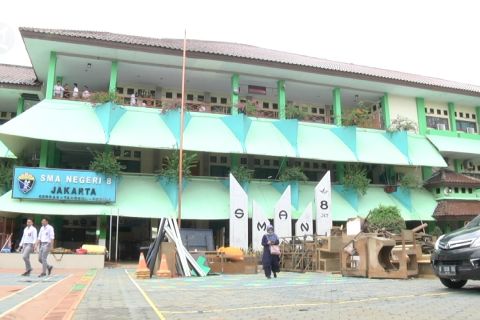 Sempat banjir dua meter, belajar-mengajar SMAN 8 Jakarta tetap dilakukan