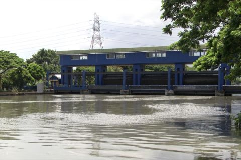 Jakarta hujan, pintu air Marina siaga 2