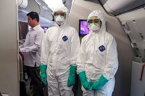 Pakaian kru Batik saat evakuasi Wuhan