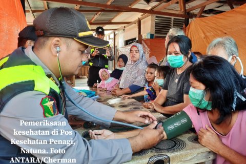Aktivitas Pos Kesehatan di Kampung Panagi, Natuna