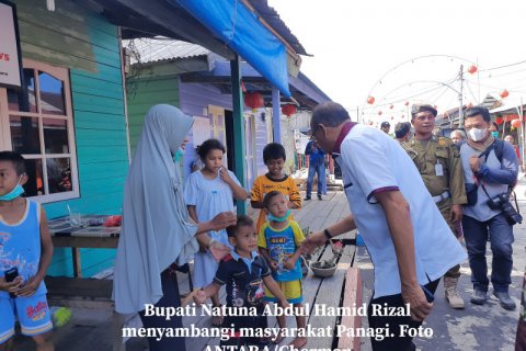 Kunjungan Bupati Natuna Abdul Hamid Rizal di Penagi