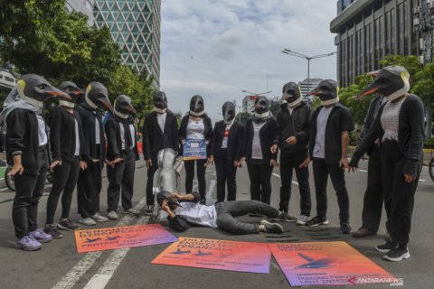 Aksi dukung terwujudnya perjanjian laut internasional