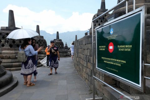 Penutupan lantai di Candi Borobudur