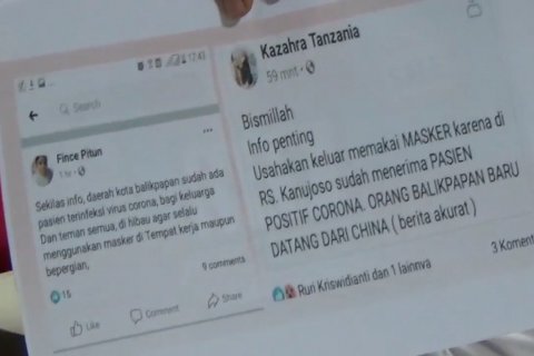 Polda Kaltim tetapkan 2 orang tersangka penyebar hoaks  Corona