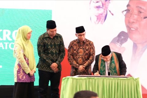 Wapres Ma&rsquo;ruf Amin resmikan Bank Wakaf Mikro Ponpes Al-Manshuriah Lombok