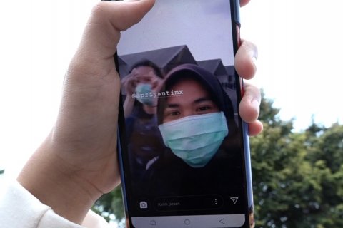 Suasana Bandara Halim jelang kedatangan WNI dari Natuna
