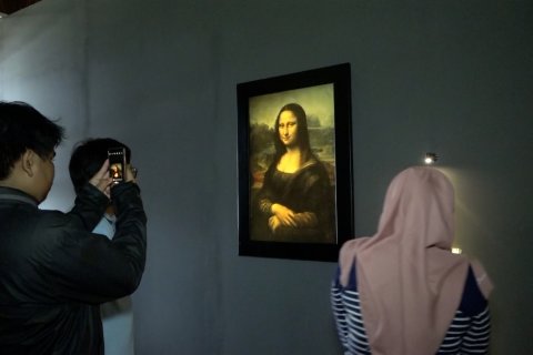 Lukisan Mona Lisa hadir di Kawasan Kota Tua Jakarta