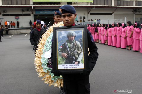 Kedatangan jenazah korban KKB