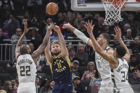 NBA : Bucks kalahkan Pacers, Giannis Antetokounmpo cetak 29 poin