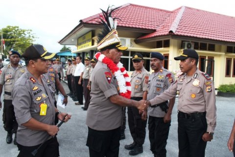 Kunjungan Kerja Kapolda Papua di Polres Biak Numfor