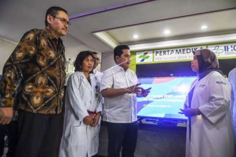Kunjungan Menteri BUMN Ke RS Pertamina Jaya