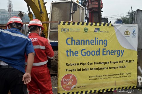 Penanganan kebocoran jaringan PGN Cakung