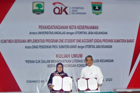 Nota kesepahaman OJK dan Universitas Andalas