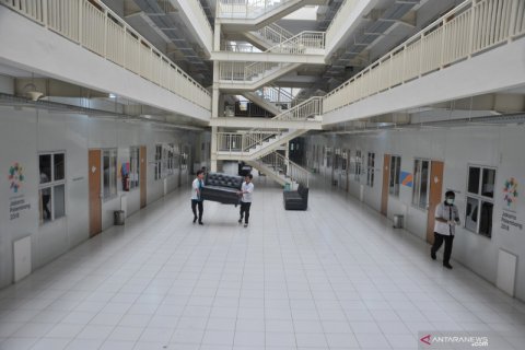 Persiapan Wisma Atlet Jakabaring menjadi ODP Center