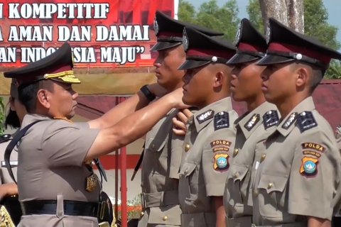 Personel Bintara baru di Polda Kepri diingatkan jaga kedisplinan