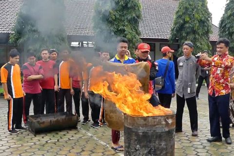 Tuna netra dilatih hadapi kebakaran