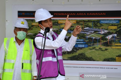 Presiden Jokowi tinjau RS Darurat COVID-19 di Pulau Galang