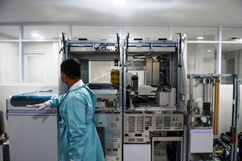 Alat Tes  Corona Massal Di RS Pertamina Jaya