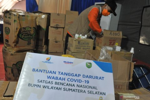 Bantuan tim Satgas BUMN Peduli Penanganan COVID-19 Sumsel