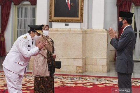 Presiden lantik wakil gubernur DKI Jakarta di tengah pandemi COVID-19