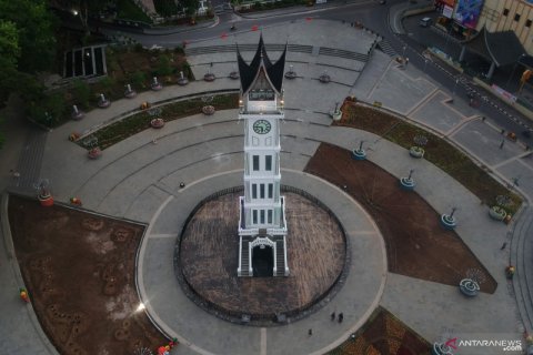 Jam Gadang saat pendemi COVID-19