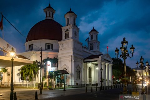 Kota Lama Semarang saat pendemi COVID-19