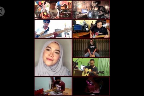 Musisi Tanjungpinang hibur dan ajak warga di rumah saja secara virtual