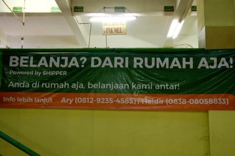 Pasar tradisional daring, cara Pemprov DKI putus penyebaran corona