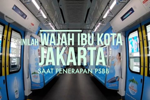 Inilah wajah ibu kota Jakarta saat penerapan PSBB