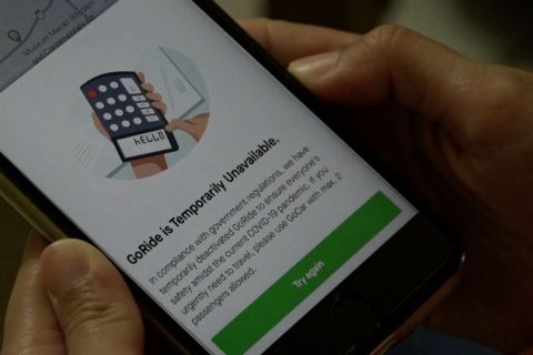 Layanan ojek daring hilang dari aplikasi&nbsp;