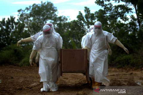 Pemakaman jenazah PDP COVID-19 di Tarakan