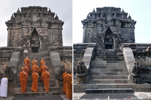 Perayaan Waisak di Borobudur di tiadakan