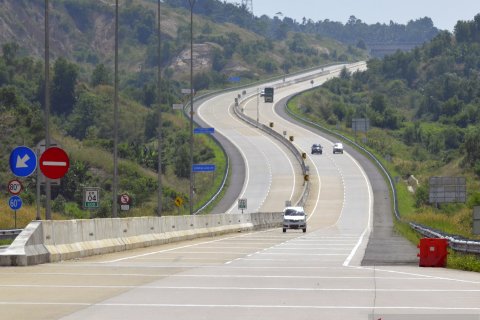Arus jalan tol Bakauheni Terbanggi Besar sepi