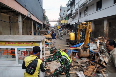 Mau bangun pedestrian, ratusan lapak PKL di Kota Bogor dibongkar aparat
