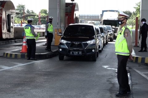 Idul Fitri, Tol Cikupa putar balik 63 kendaraan