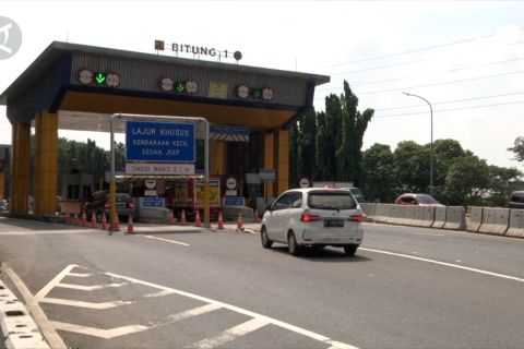 Tol Bitung lengang, petugas pengamanan mudik dipindahkan ke tol Cikupa