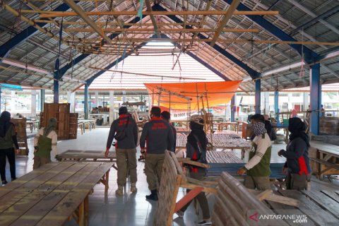 Simulasi normal baru di Pasar Bone Bolango